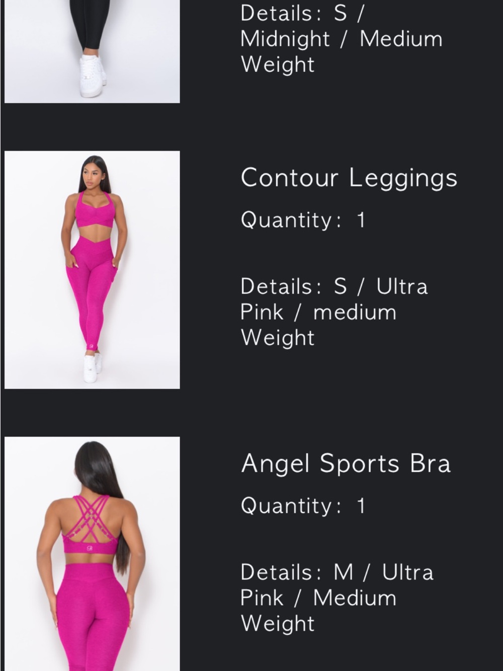 Bombshell Sportswear gym set
